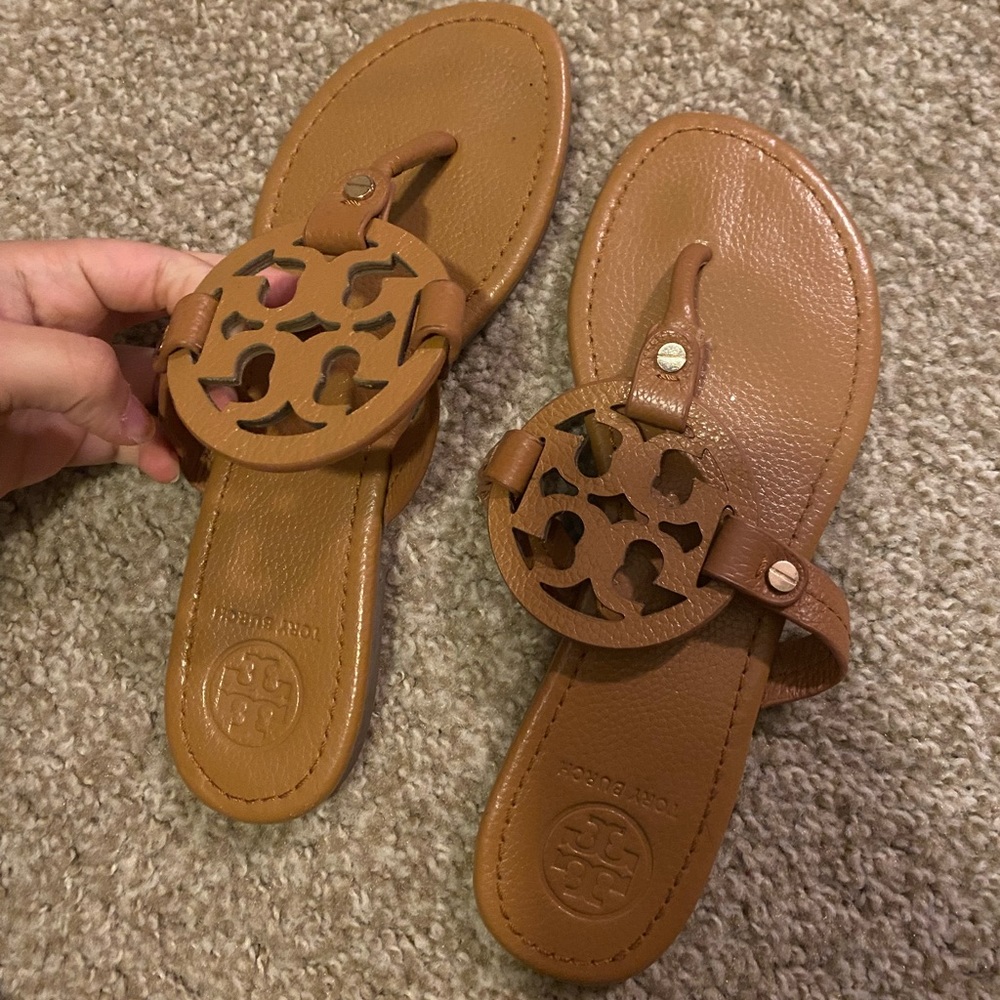 Tory Burch Miller Sandals tan